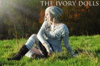 Springtime Mori Girl Shawl by The Ivory Dolls. Modelled by Mira Morningstar. Photography by Damien Morningstar.