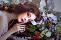 Key to My Heart Choker by The Ivory Dolls. Dress by RawRags. Modelled by Aleksandra Girskaya. Floristry by Jasper+Quinn. Hair by Honeystone Hair. Makeup by Elouise Abbott. Photography by DannielleJaine.