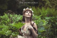 Midsummer Faery Dress in cream colourway and Midsummer Faery Gloves in cream colourway by The Ivory Dolls. Flower Crown and Wings by Under The Ivy. Modelled by Jess Louise. Makeup by Victoria Thomas. Photography by DanniellaJaine.